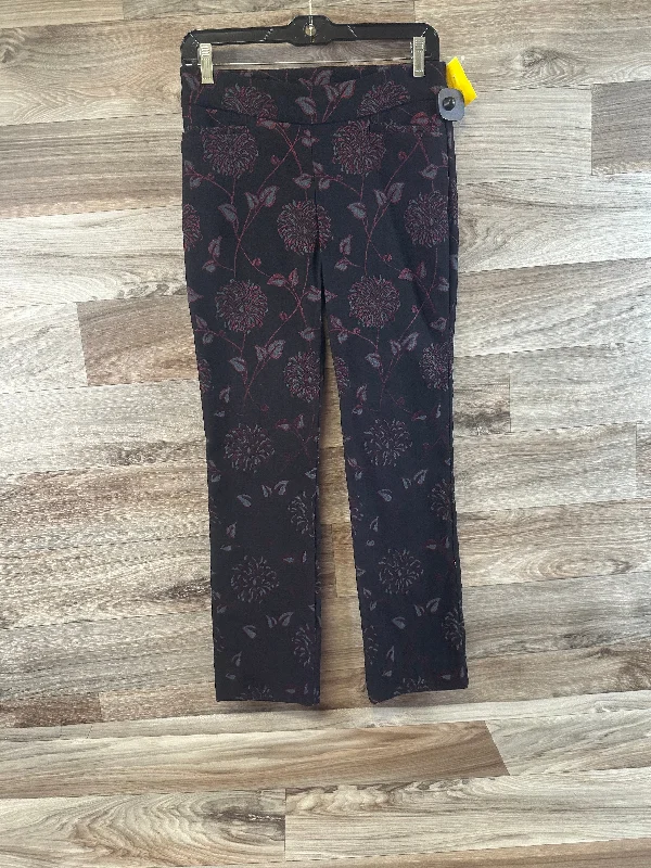 Casual drawstring pants for effortless home relaxation -Pants Dress By Chicos In Black & Red, Size: Xs