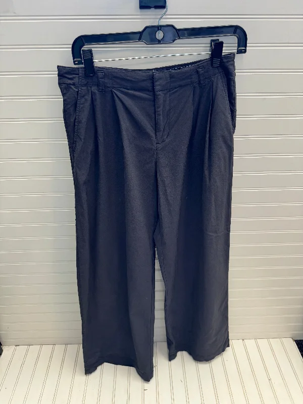 Breathable linen pants for hot summer days -Pants Wide Leg By Anthropologie In Grey, Size: 0