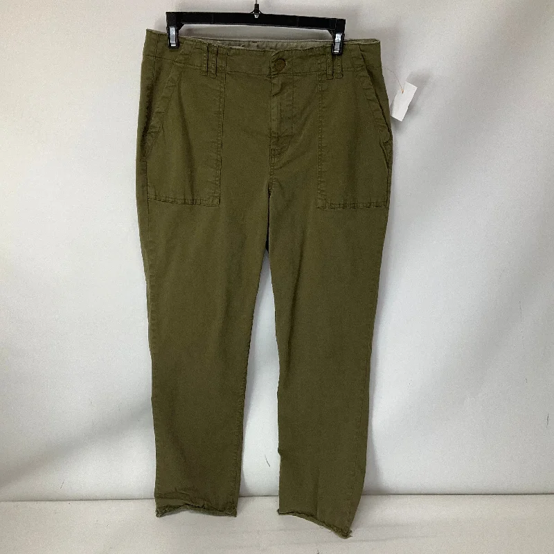 Soft velvet pants for cozy holiday outfits -Pants Cargo & Utility By Pilcro In Green, Size: 6