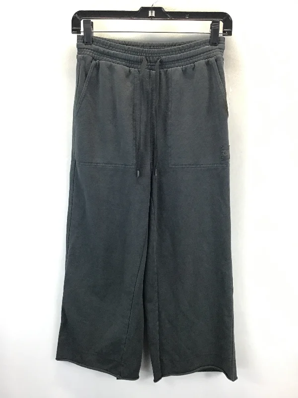 Vintage high-waisted pants for nostalgic wardrobe charm -Pants Palazzo By Calia In Grey, Size: Xxs