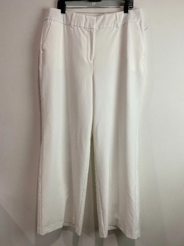 Classic khaki pants for timeless wardrobe staples -Pants Dress By Lane Bryant In White, Size: 16