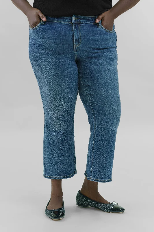 Overalls Jeans for Workwear -HANNAH CROP FLARE ECO