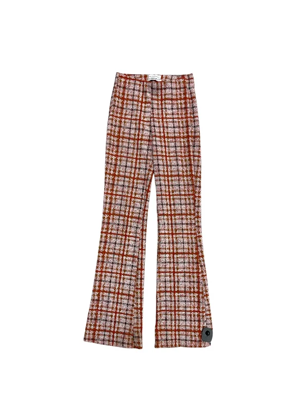 Reinforced knee pants for tough outdoor tasks -Pants Lounge By Urban Outfitters In Plaid Pattern, Size: Xs