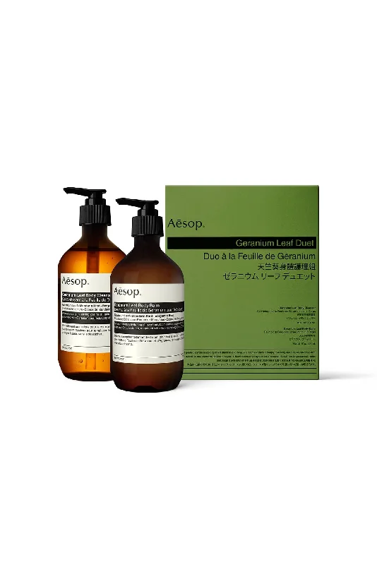 Holiday Jeans for Festive -Aesop Geranium Leaf Body Care Kit (Duet)