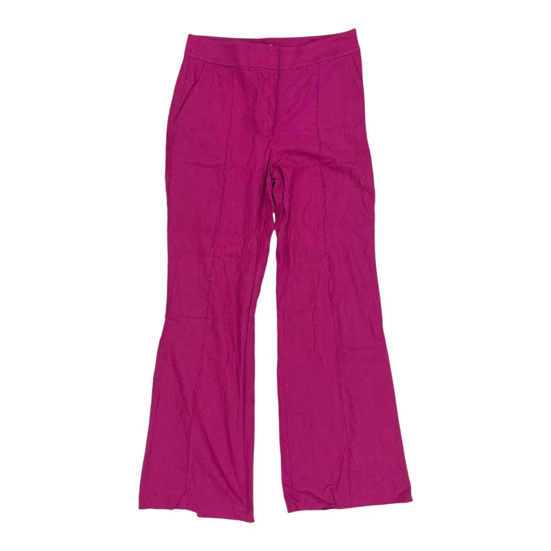 Lightweight travel pants with wrinkle-free fabric -Pants Dress By Loft In Pink, Size:6