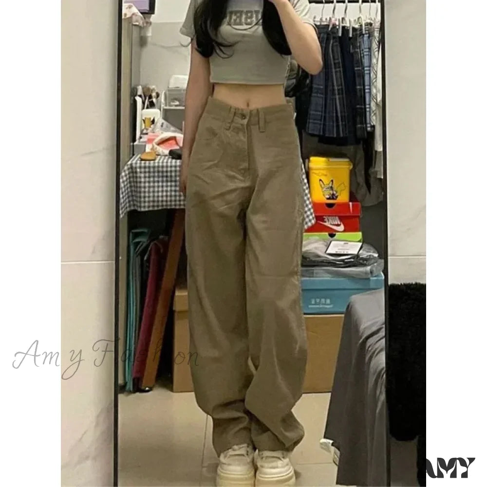 Yoga Jeans for Stretch -Oversized Vintage Streetwear Korean Fashion Harajuku Spring Casual Sports Sweatpants Aesthetic Jeans