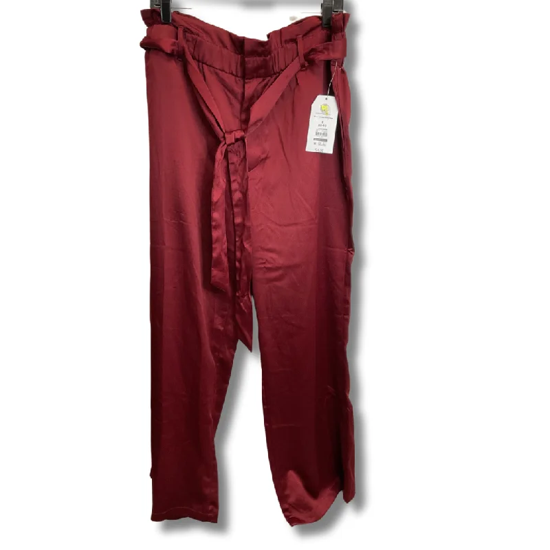 Classic wool pants for cold weather elegance -Pants Dress By Time And Tru In Red, Size: 10