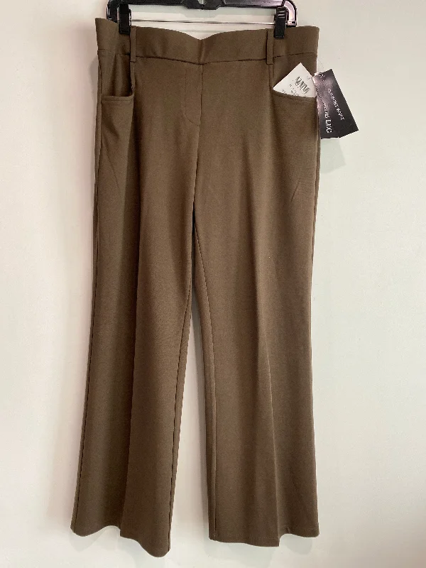 High-performance ski pants for snowy mountain slopes -Pants Dress By 89th And Madison In Brown, Size: Xl