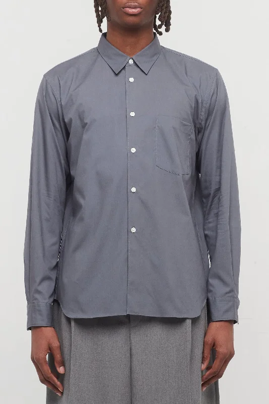 Flare Jeans for Retro Vibe -Comme Des Garçons Homme Plus Suiting Button Down in Grey