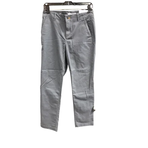 Eco-friendly hemp pants for sustainable clothing choices -Pants Chinos & Khakis By Loft In Grey, Size: 0