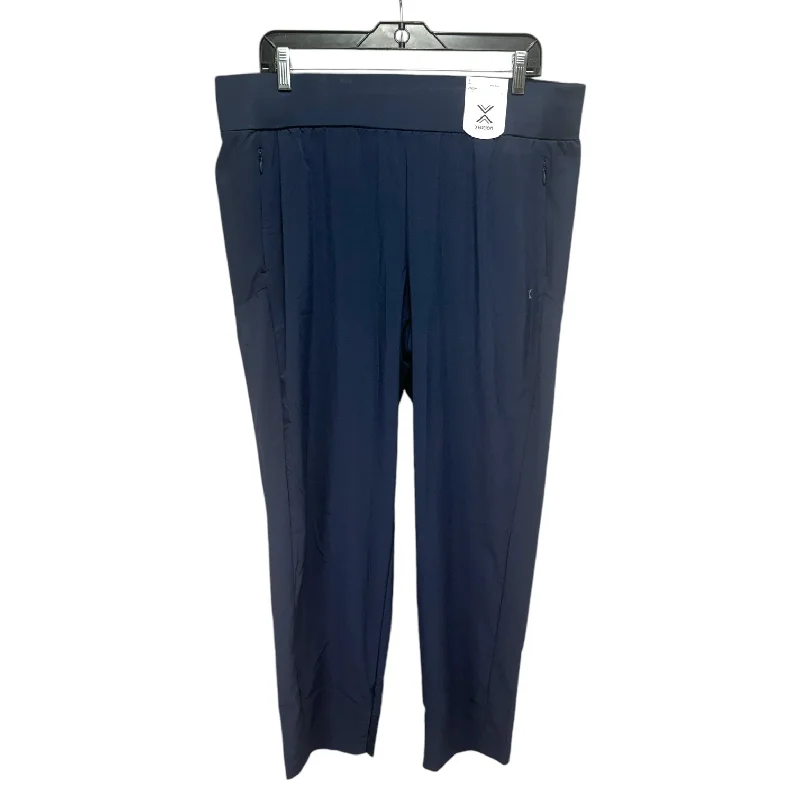 Breathable chino pants for warm climate comfort -Pants Joggers By Xersion In Navy, Size: L