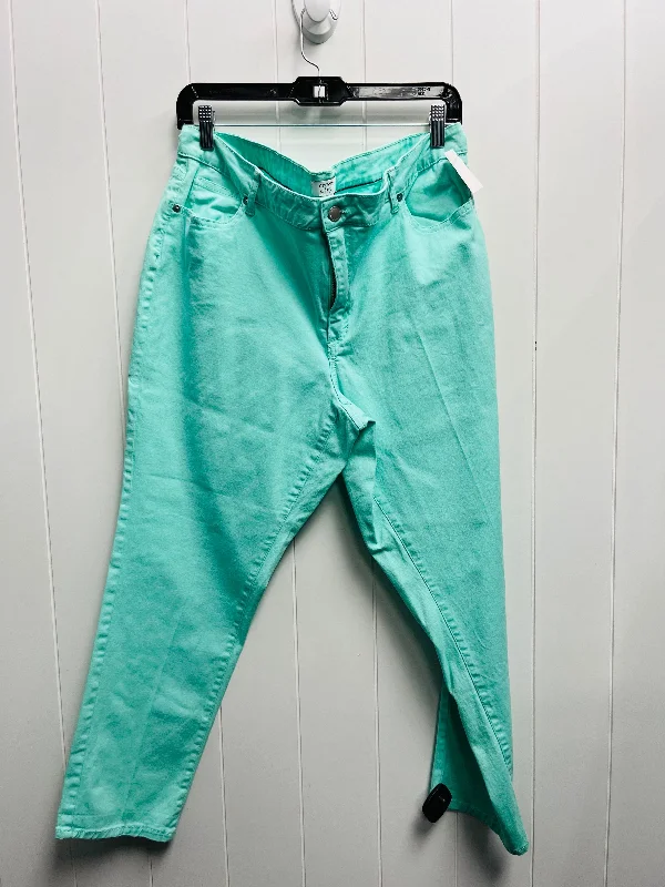 Multi-pocket pants for organized travel convenience -Pants Other By Crown And Ivy In Green, Size: 16