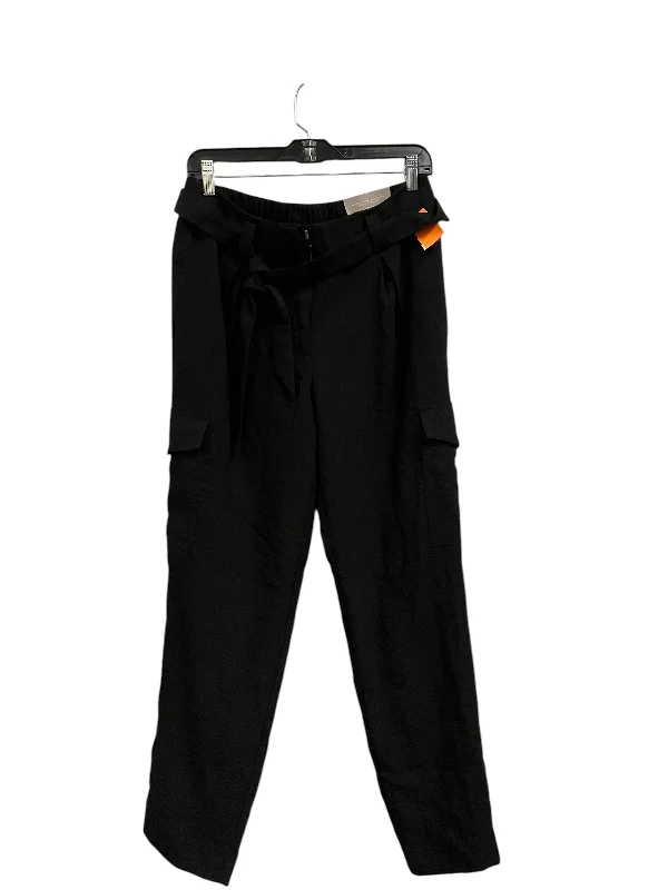 Cozy sweatpants pants for lazy Sunday mornings -Pants Cargo & Utility By Chicos In Black, Size: S