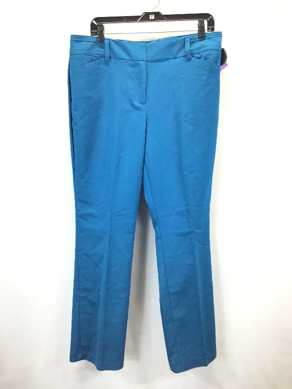 Tailored khaki pants for smart casual attire -Pants Dress By New York And Co In Blue, Size: 14