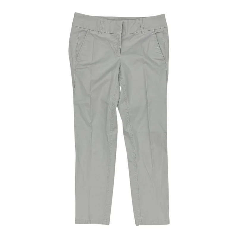 Retro bell-bottom pants for 70s-inspired fashion -Pants Chinos & Khakis By Loft In Grey, Size:2