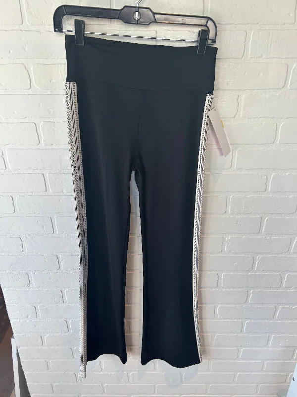 Vintage high-waisted pants for nostalgic wardrobe charm -Pants Lounge By Lou And Grey In Black & White, Size: 8