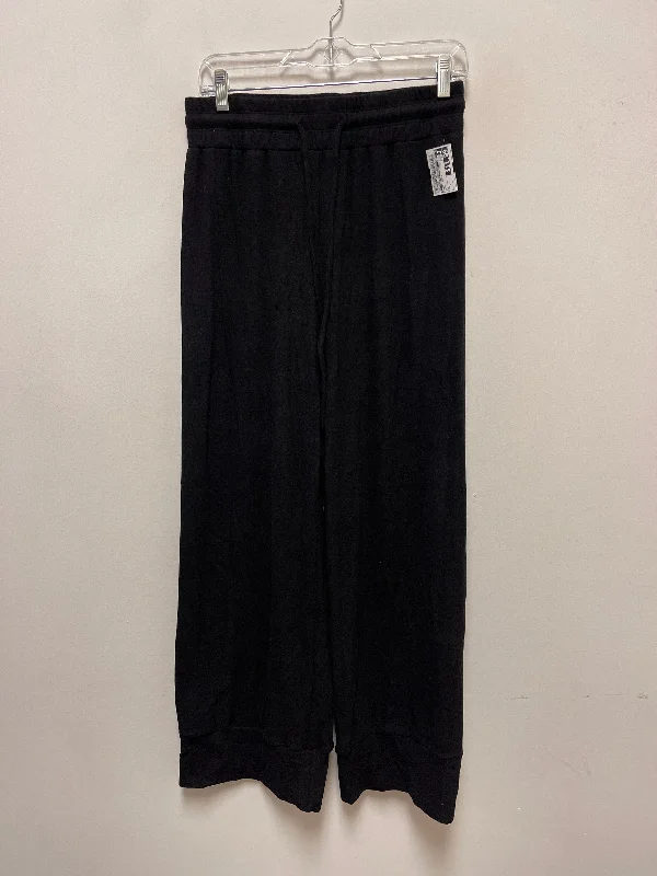 Stylish wide-leg pants for bold evening looks -Pants Lounge By Clothes Mentor In Black, Size: L