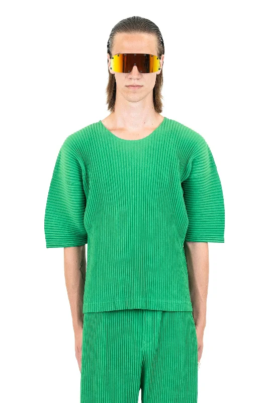 Khaki Jeans for Different -Homme Plissé MC July 23 T Shirt in Emerald