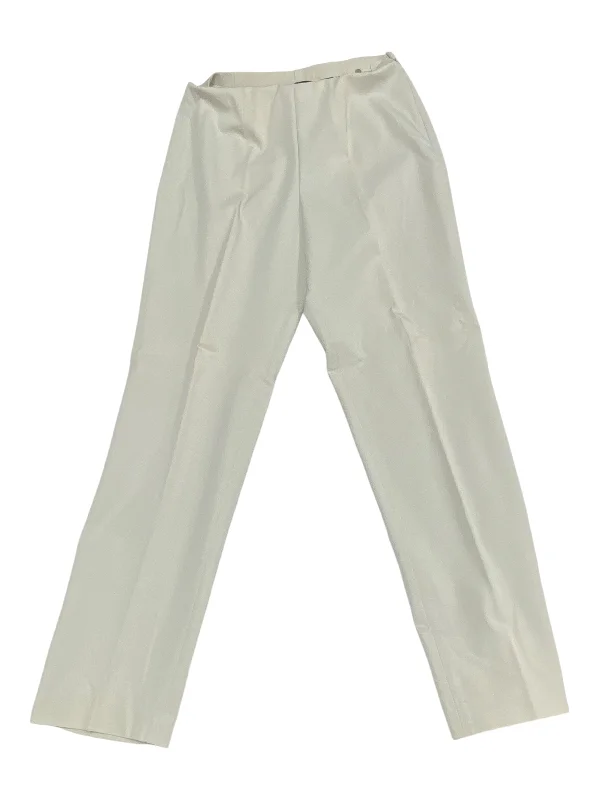 Lightweight travel pants with wrinkle-free fabric -Pants Dress By Eddie Bauer In Beige, Size: 14