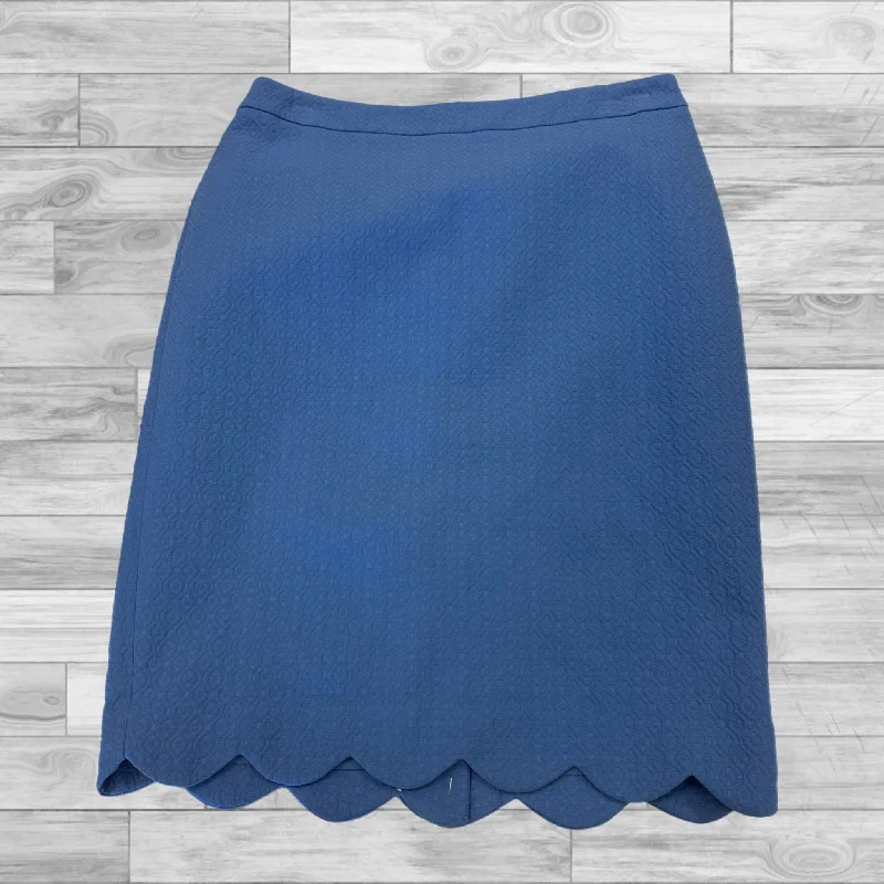 Lightweight linen skirts for breathable wear -Skirt Mini & Short By Talbots In Blue, Size: 6