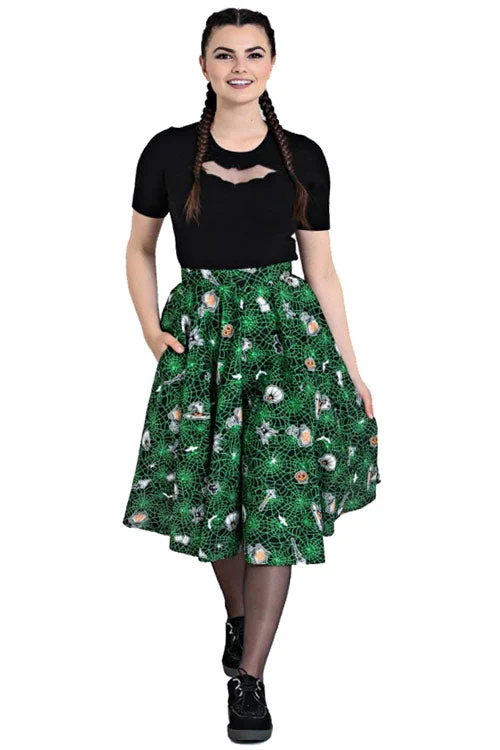 Wrap maxi skirts for versatile styling options -Hell Bunny Hex 50's Skirt