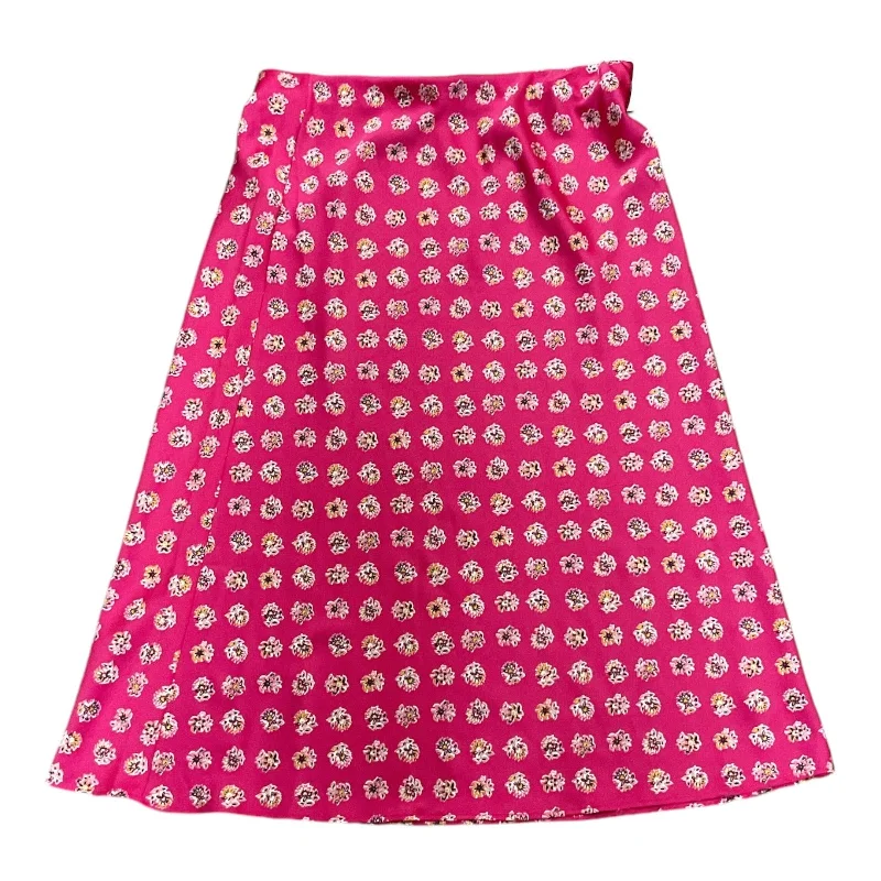 Patterned skirts for artistic standout appeal -Skirt Midi By Loft In Pink, Size: M