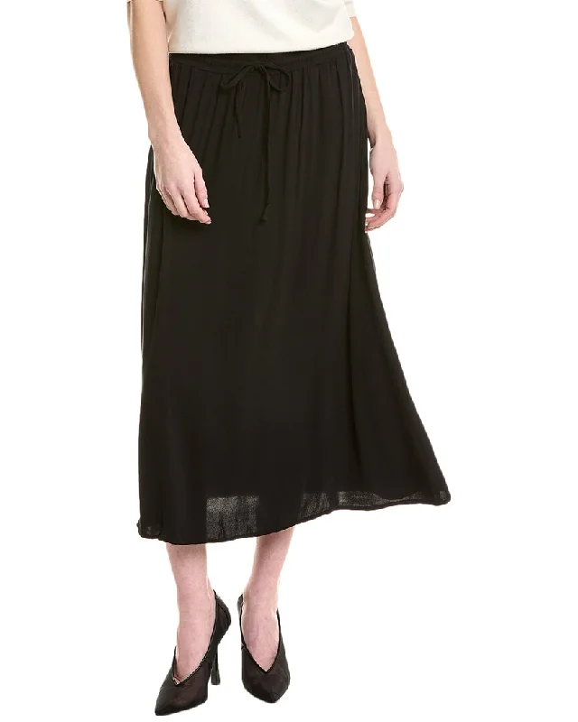 Denim Long Skirts for Casual -Chaser Heirloom Woven Darby Midi Skirt