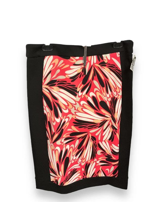 Affordable denim skirts for everyday cool -Skirt Midi By Worthington In Black & Pink, Size: 14