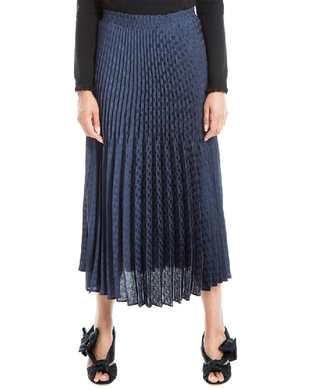 Long Skirts for Evening Galas -Max Studio Pleated Skirt