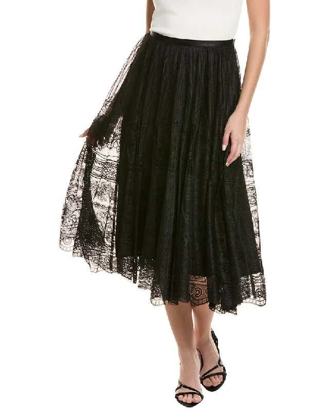 Straight Long Skirts for Classic -Beulah A-Line Skirt