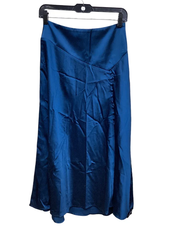 Casual cotton skirts for laid-back days -Skirt Maxi By Banana Republic In Blue, Size: Xs