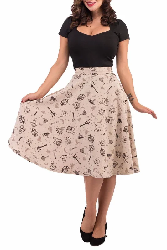 Trendy skirts with modern cutout designs -Kitschy Kamper Skirt