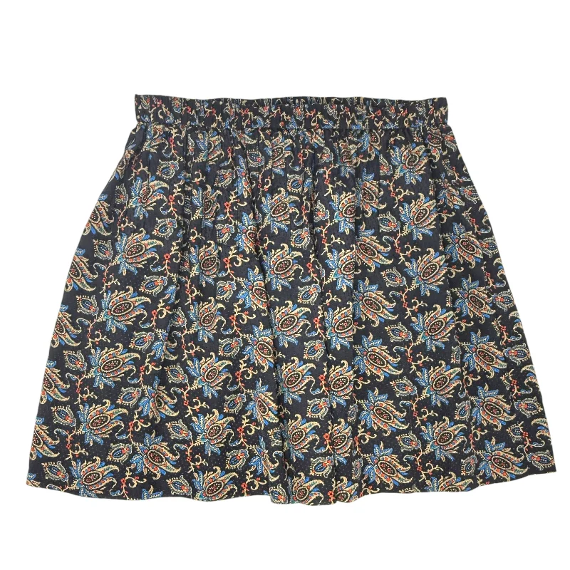 Soft cotton skirts for sensitive skin ease -100% Silk Mini Skirt By Sea New York In Paisley Print, Size: 6