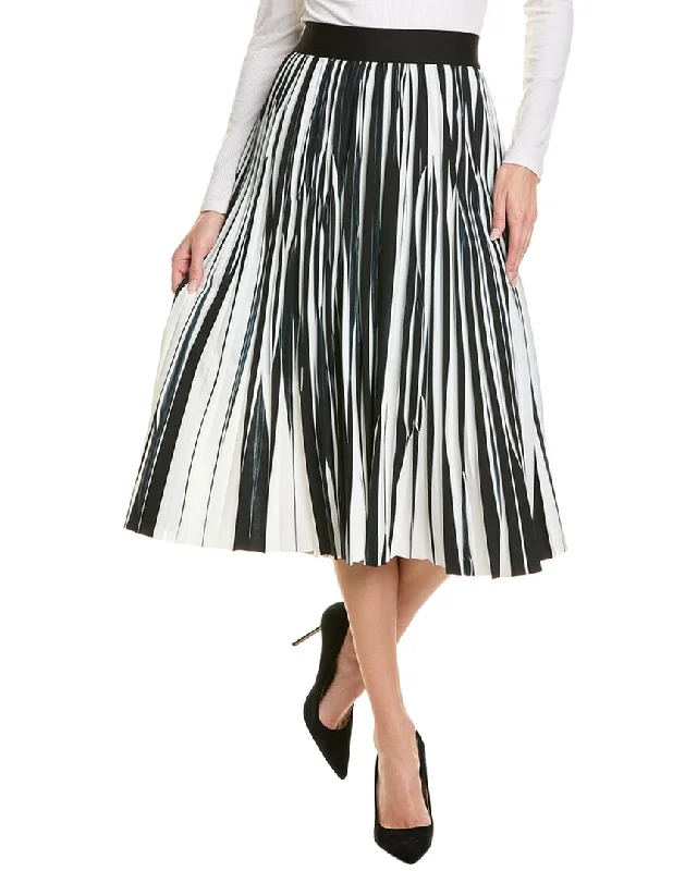 Long Skirts for Office Wear -Elie Tahari Pleated Skirt