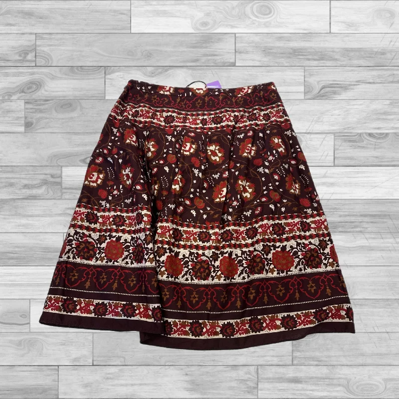 Patterned midi skirts for eye-catching style -Skirt Mini & Short By Ann Taylor In Red, Size: 6