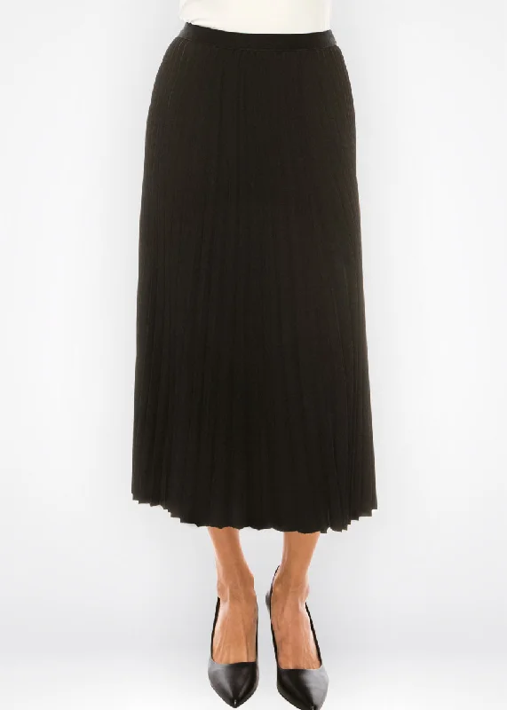 Layered Short Skirts for Fun -Classic Pleated Black Skirt