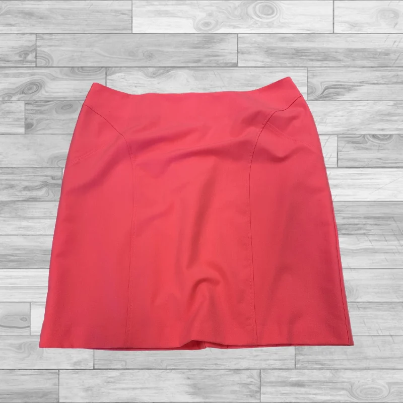 Soft cotton skirts for sensitive skin ease -Skirt Midi By Worthington In Coral, Size: 20