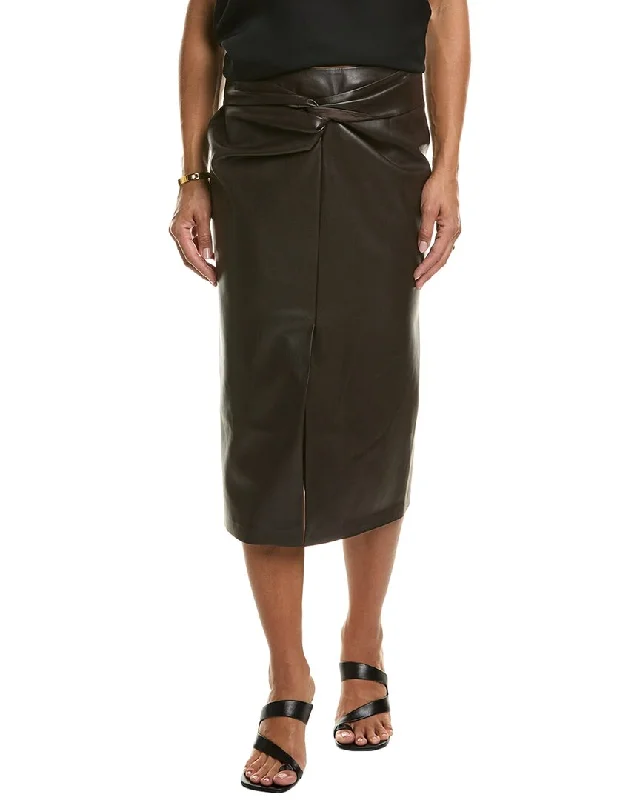 Minimalist Long Skirts for Simplicity -Elie Tahari Twisted Front Skirt