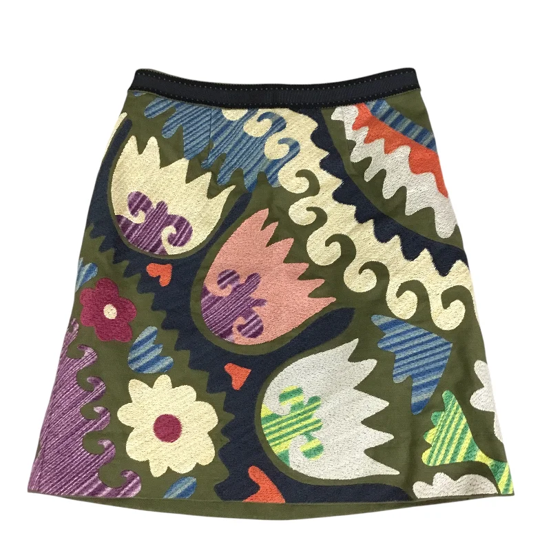 Stretch denim skirts for comfy wear -Skirt Mini & Short By Cmb In Multi-colored, Size: Xsp