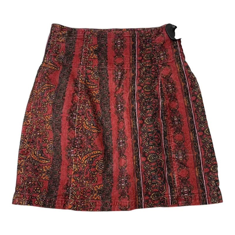 Trendy skirts with modern cutout designs -Skirt Mini & Short By Free People In Red, Size: 0