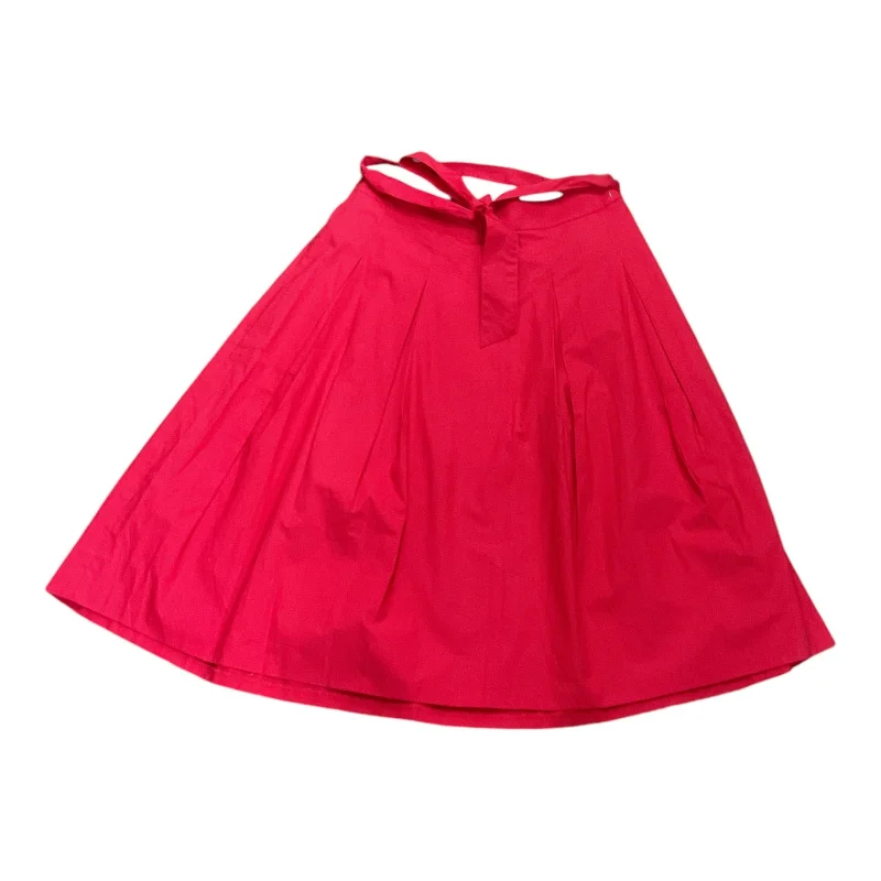 Flowy chiffon skirts for romantic summer days -Skirt Midi By Talbots In Red, Size: 10