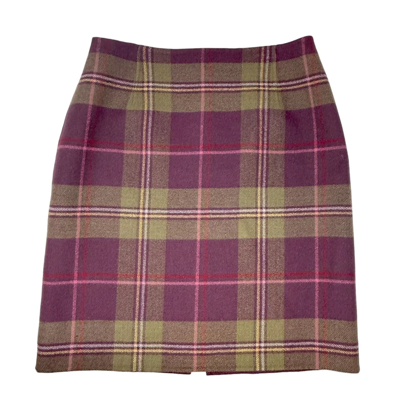 Trendy skirts with modern cutout designs -100% Virgin Wool Skirt By Pendleton In Plaid, Size: 10