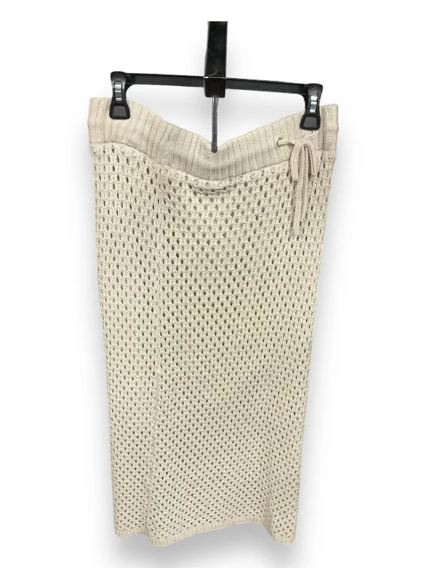 Casual skirts with relaxed fit comfort -Skirt Maxi By Simply Vera In Cream, Size: M