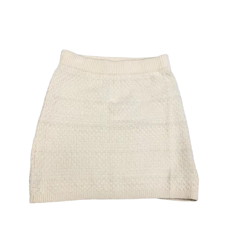 A-line skirts for classic wardrobe essentials -Skirt Mini & Short By Wild Fable In Cream, Size: S