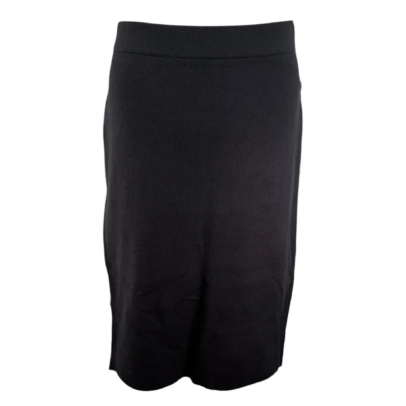 Lightweight skirts for warm weather comfort -Knit Midi Skirt By Marled In Black, Size: Xl