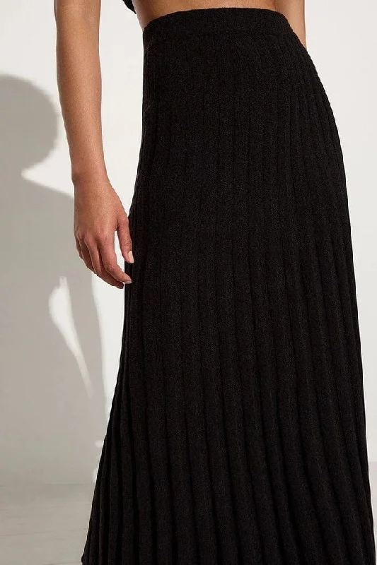 Patterned midi skirts for eye-catching style -Faithfull the Brand Mona Knit Skirt - FINAL SALE