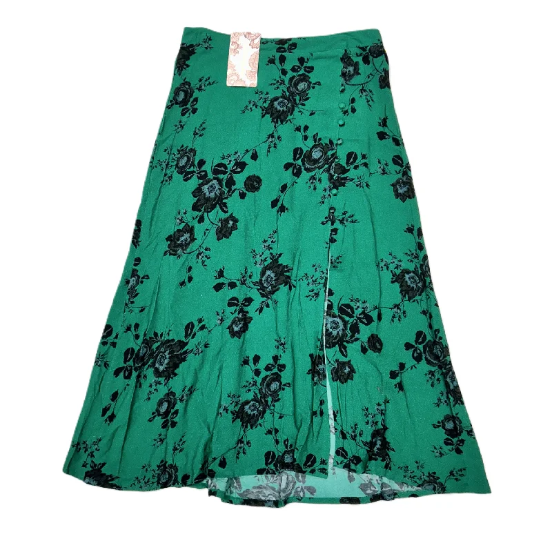 Soft cotton skirts for sensitive skin ease -Skirt Maxi By Band Of The Free In Black & Green, Size: L