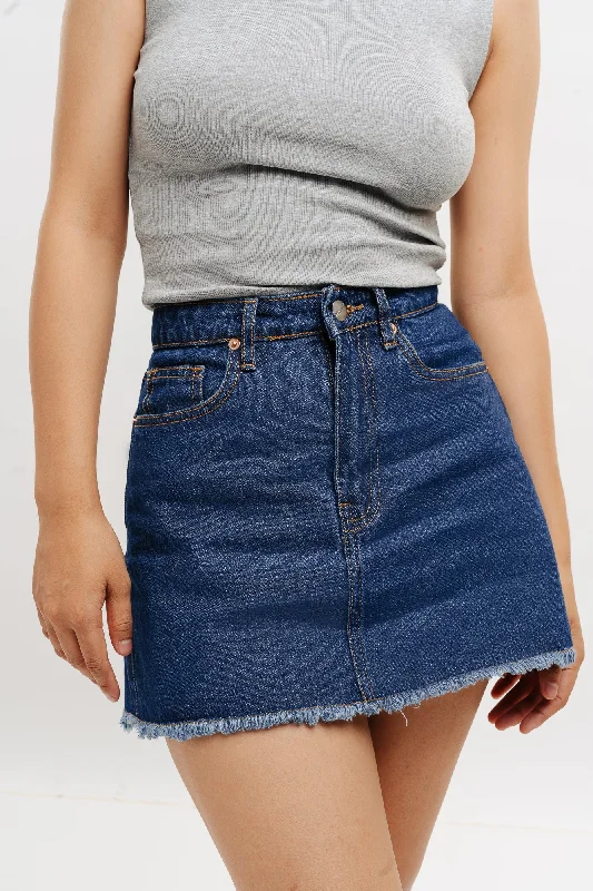 Lightweight cotton skirts for summer ease -Denim Classic Mini Skirt