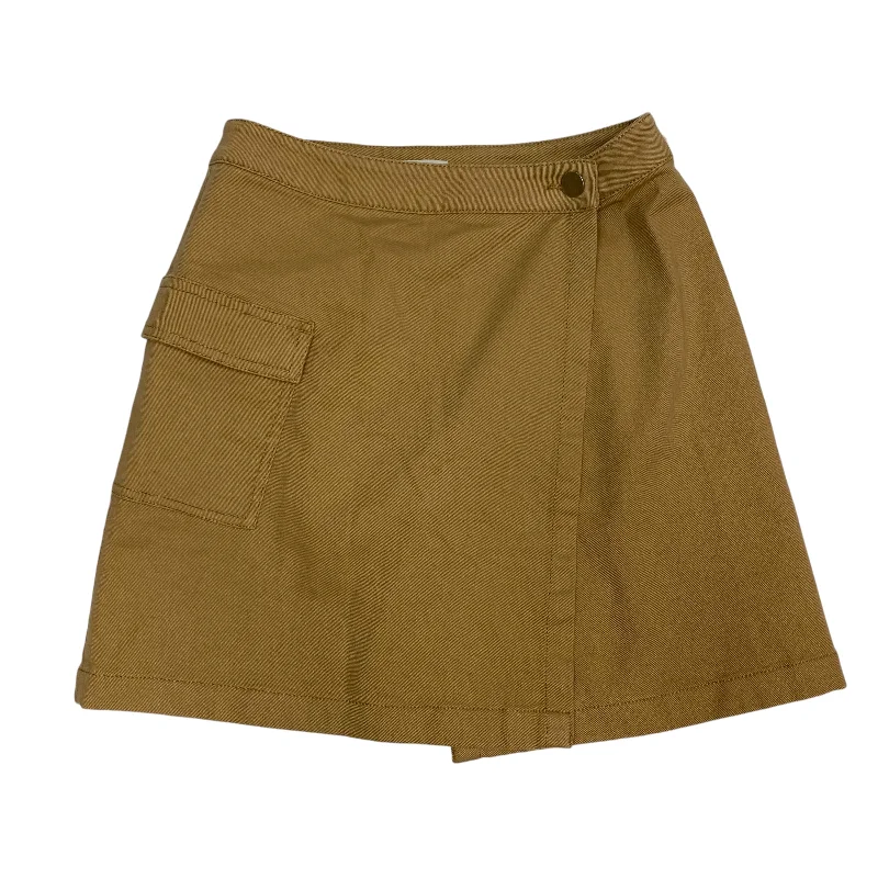 Designer skirts with premium fabric finish -Skirt Mini & Short By Loft In Brown, Size: Xs