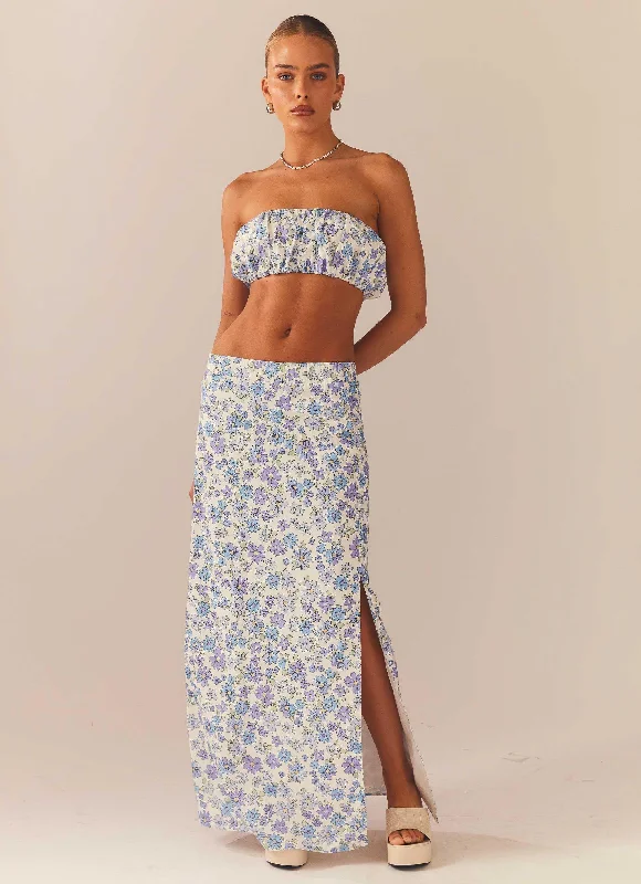 Flared Short Skirts for Flirty -Frolicking In The Forest Maxi Skirt - Daisy Chain